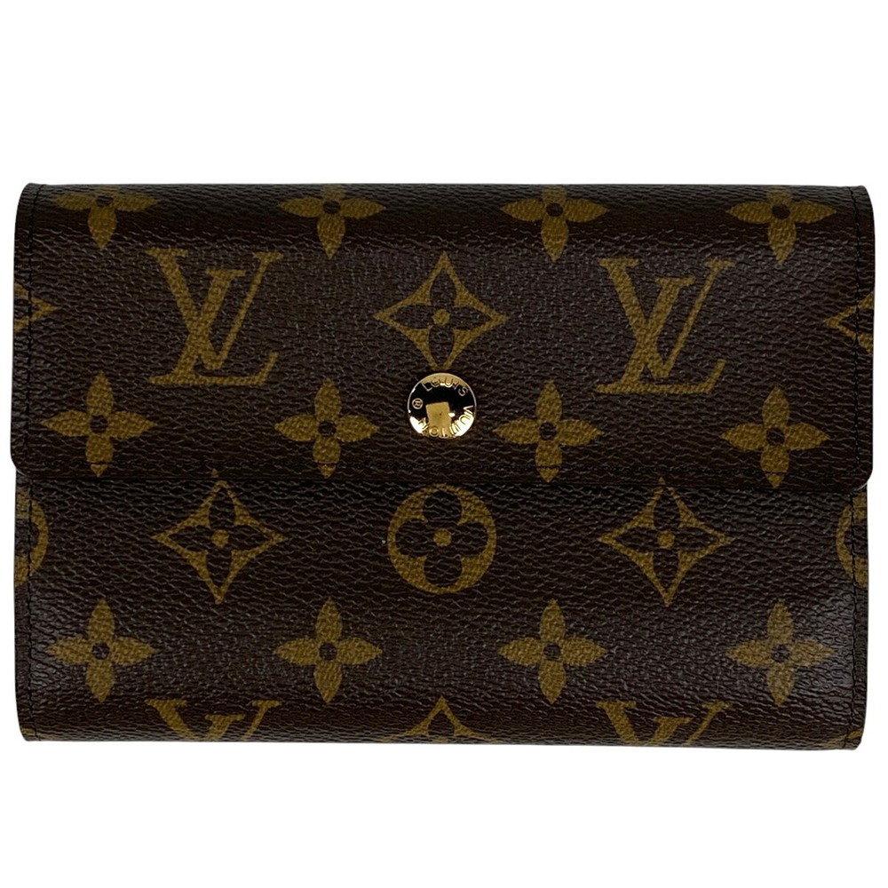 Louis Vuitton Portefeuille Wallet Alexandra Trifold Monogram Brown